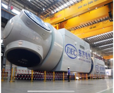 世界最大海上直驅風電機組在福建福清下線